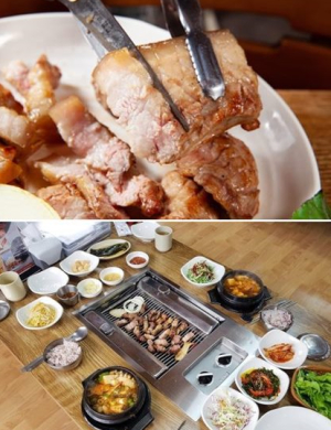  효리의단골집 제주도 성산일출봉 맛집 ‘청솔나무집’ 1등급 흑돼지 제공