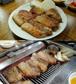 제주도 성산일출봉 맛집 효리의단골집 가성비 좋은 흑돼지모듬세트 제공하는 ‘청솔나무집’