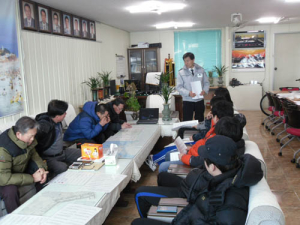 울진경찰서, 오토바이 출장 시험 가져
