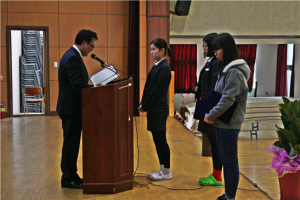 영주 경북항공고, 신입생 세족식 가져