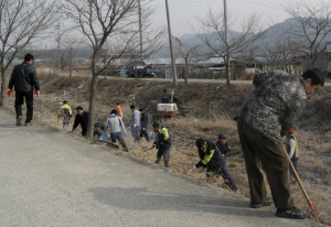 경산 남산면 남ㆍ여의용소방대, 봄맞이 환경정비