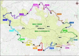 팔공산 둘레 잇는 108km 숲길 조성