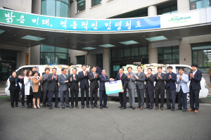 청도농협 조합장 취임기념 ‘사랑의 백미’ 전달