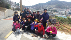 김천 자산골 주민協,‘자산골 마을 꽃밭 1호’ 조성