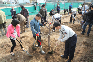 울진署, 봄맞이 기념 식수 행사