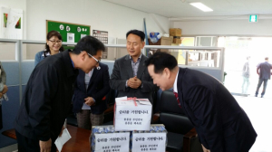 포항 용흥동, 도민체전 육상선수단 격려