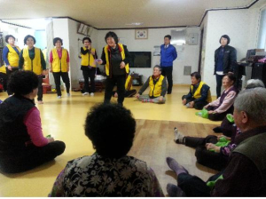 포항 상대동, 경로당서 건강체조 봉사
