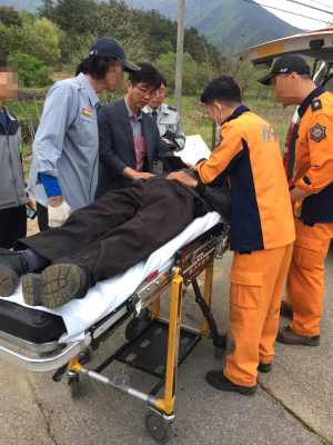 문경署, 신병 비관 자살기도자 야산 수색끝에 극적으로 구조