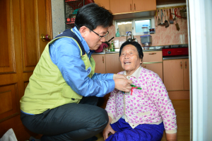한수원㈜ 월성본부 누키봉사대, 독거·장애노인 방문