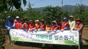 날씨도 잊게하는 농촌 가꾸기 ‘구슬땀’