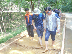 상주署 삼백청우회 회원·의경 등 ‘힐링캠프’실시