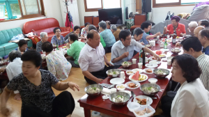 포항 죽도동 바르게살기위, 영흥경로당에 삼계탕 등 대접