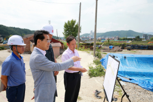 임광원 울진군수, 명품교량 개설 공사현장 점검