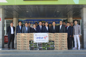 추석 맞아 연일읍사무소 등 이웃돕기 식품 전달