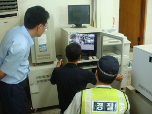 울릉署, 금융기관 내외부 설치 CCTV 점검