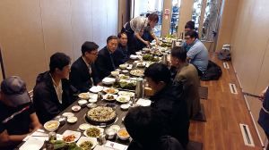 포항 남구청, 도로보수원과 오찬