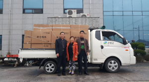 고령군, 개진산업단지 `만성` 어려운 이웃에 온수매트 전달