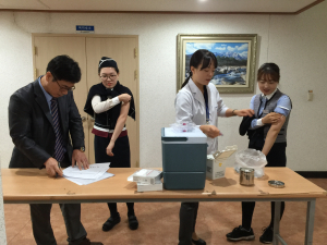 청통휴게소, 전직원 독감 예방접종