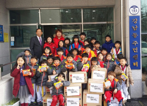 안동 정상태권도, 불우이웃 돕기 라면 700봉지 기탁