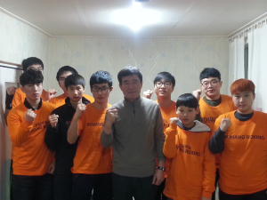 심근식 포항예총회장, 복싱선수 격려 회식 
