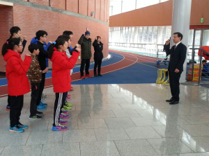 경산교육청 김병찬 교육장 동계훈련 학교 운동부 격려 