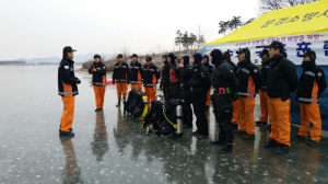 문경소방서, 대동계 수난사고 비 인명구조 훈련