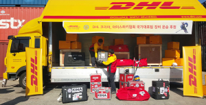 DHL코리아, 아이스하키 국가대표팀 장비 배송
