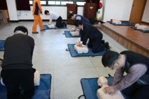 사회지도층인사 울진군의원 대상 소방안전체험
