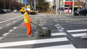 대구 횡단보도ㆍ차선 선명하게 안전하게~