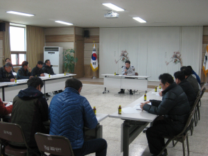 의성서, 마을이장단 회의 참석 범죄예방 홍보