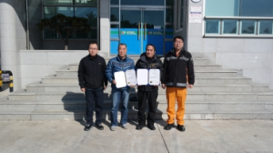 울진소방서 죽변119안전센터, 마을이장들 119명예소방관되다.