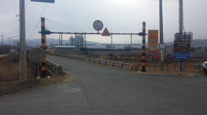 포항 북구청, 교량 통행제한틀 설치