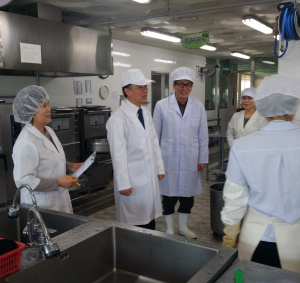 학교급식 위생 교육장이 직접점검