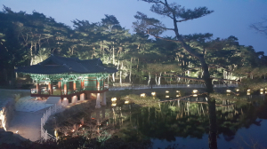 경주 통일전, 야경에 물들다