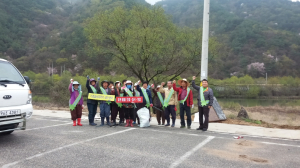 노인회원들의 자발적 환경정비