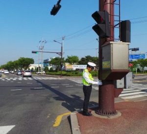 포항남부署, 교통안전시설 ‘일제 점검ㆍ정비’ 실시