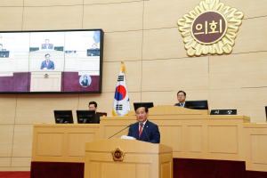 장대진 의장, 전남도의회 본회의 ‘연설’