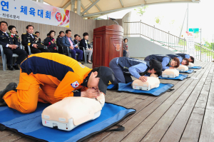군위 의용소방대 기술경연대회 ‘성료’