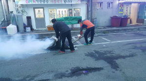 경북최대 제례시장 죽도시장 “ 깔따구 ” 방역 실시