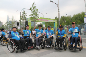 (사)경북지장協 포항지회 회원, 서울국제휠체어마라톤대회 참가