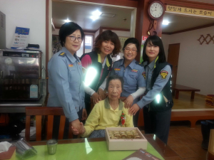 포항북부소방서 송라여성 의용소방대, 독거노인 방문