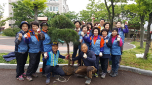 상대동 푸른포항21추진위원회, 나무 식재 및 환경정화 활동