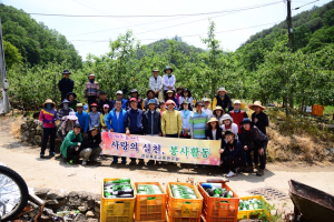 도교육硏, 농촌일손 돕기 봉사 ‘구슬땀’