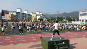 울진 후포초, 체조로 여는 상쾌한 아침