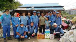 포항 대송면사무소, 저소득층 가정 대청소 봉사