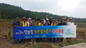 의성군 상하수도사업소, 농촌일손돕기에 두팔 걷다