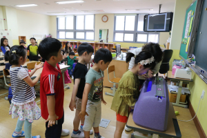 포항시 북구보건소, 송곡초등학교 손씻기 체험관 운영