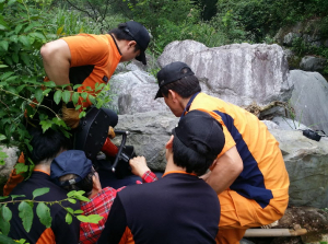 성주소방서, 계곡 바위 끼임 사고 구조 
