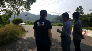 포남署, 장마철 산사태 대비 지자체와 합동점검