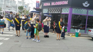포항북부경찰서, 녹색어머니회 교통캠페인 실시